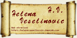 Helena Veselinović vizit kartica